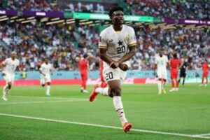 Read more about the article Ghana and Egypt Draw 2-2 in Thrilling Encounter, Mohammed Kudus Shines