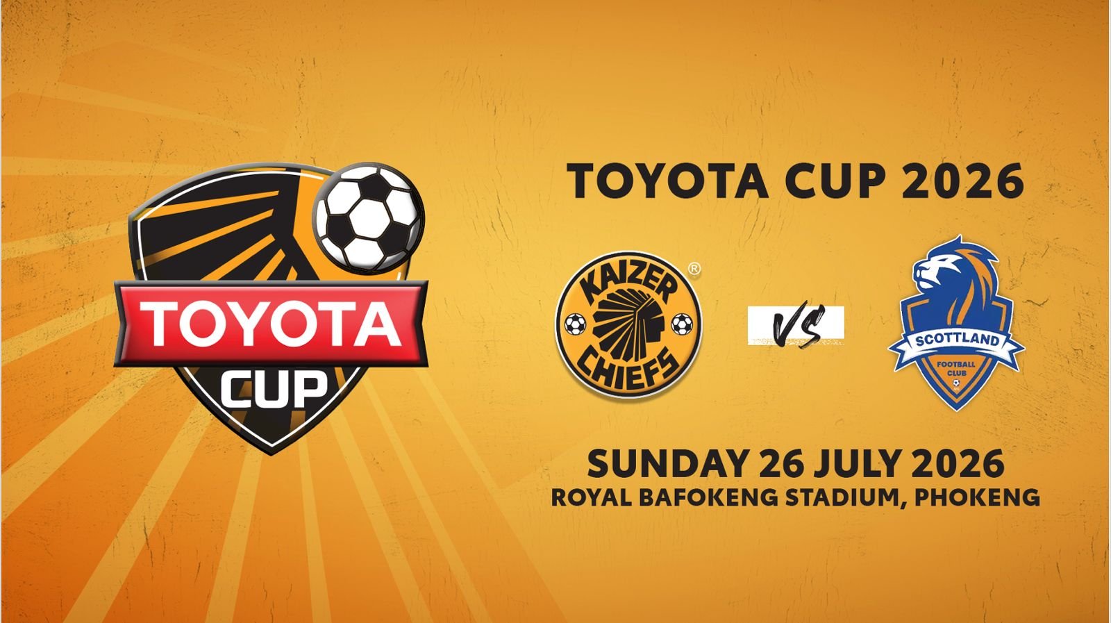 Kaizer Chiefs launch the 2026 Toyota Cup featuring Zimbabwe champions Scottland FC